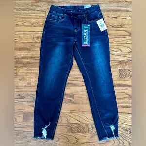 Royalty For Me YMI High Rise Denim Jean Jogger Women’s Petite Small NEW W/ TAGS
